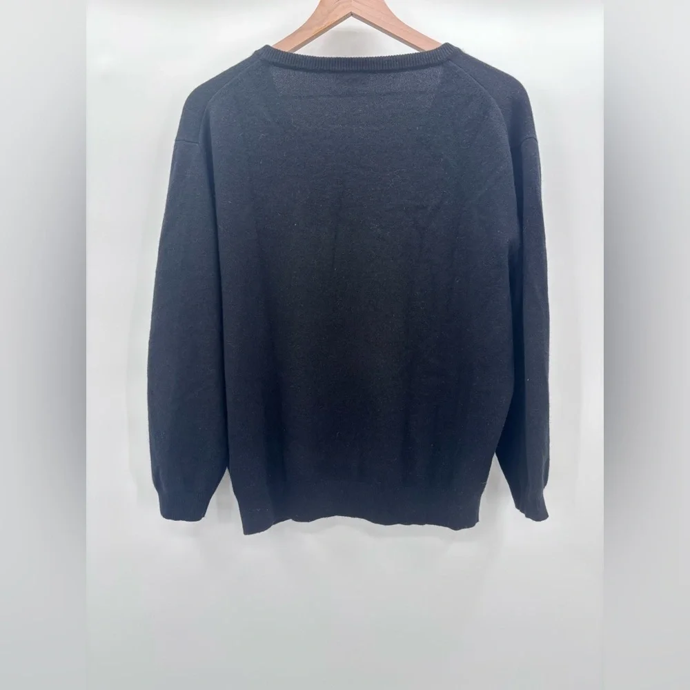 J. Crew 100% Cashmere V-Neck Sweater Size Small in Black